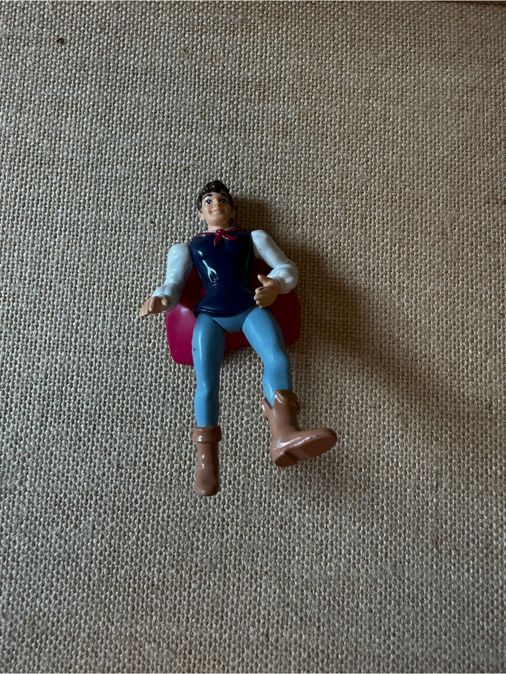 The Disney Snow White Movie Prince Figurine with Red Cape